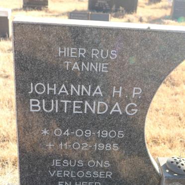 BUITENDAG Johanna H.P. 1905-1985