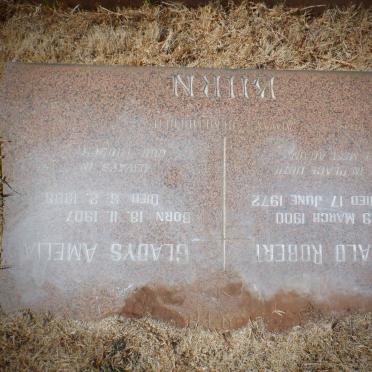 BURN Reginald Robert 1900-1972 &amp; Gladys Amelia 1907-1988