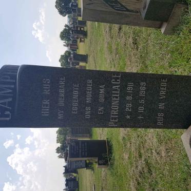 CAMPHER Willem J. 1911-1982 &amp; Petronella C.E. 1911-1969