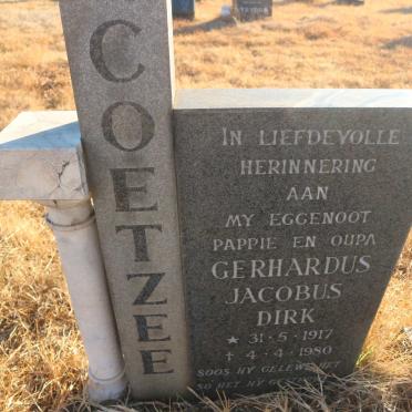 COETZEE Gerhardus Jacobus Dirk 1917-1980