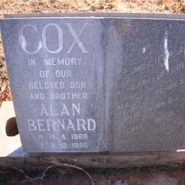 COX Alan Bernard 1968-1986