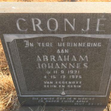 CRONJÉ Abraham Johannes 1921-1975
