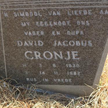 CRONJE David Jacobus 1930-1982