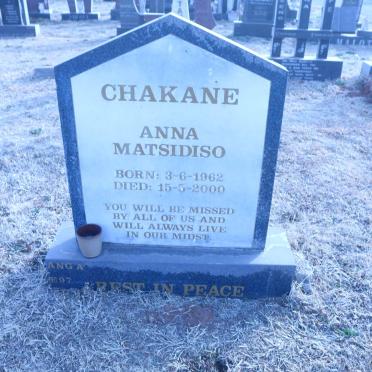 CHAKANE Anna Matsidiso 1962-2000