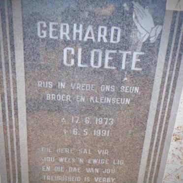 CLOETE Gerhard 1973-1991