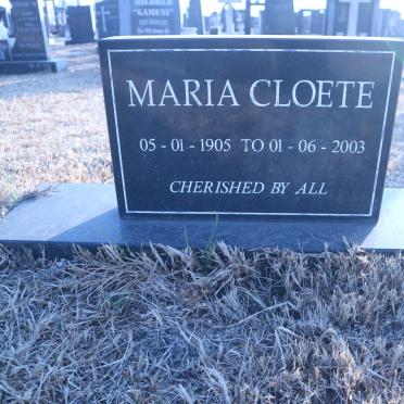 CLOETE Maria 1905-2003