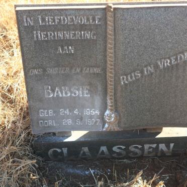 CLAASSEN Babsie 1954-1977