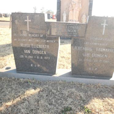 DONGEN Jeremius Leonardus, van 1918-1982 &amp; Maria Elizabeth 1918-1973 :: VAN DONGEN Jeremy Leonard 1967-1978