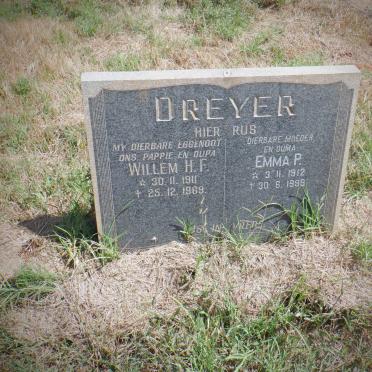 DREYER Willem H.F. 1911-1969 &amp; Emma P. 1912-1999