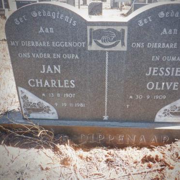 DIPPENAAR Jan Charles 1907-1981 &amp; Jessie Olive 1909-