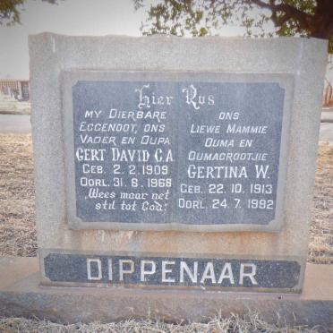 DIPPENAAR Gert David C.A. 1909-1968 &amp; Gertina W. 1913-1992