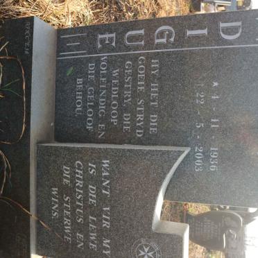 DIGUE Edward Albert 1936-2003