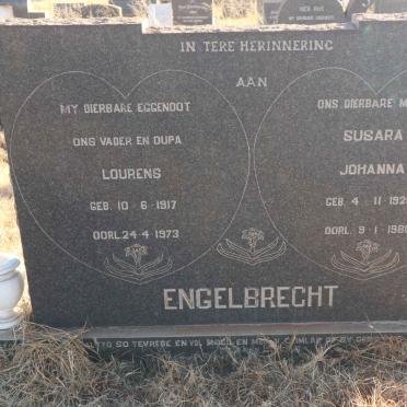 ENGELBRECHT Lourens 1917-1973 &amp; Susara Johanna 1920-1980