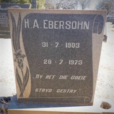 EBERSOHN H.A. 1903-1973