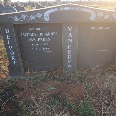 EEDEN Jacobus Johannes, van 1922-1988