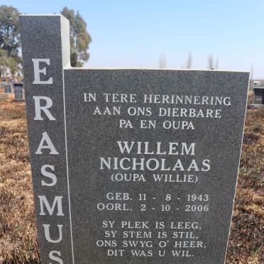 ERASMUS Willem Nicholaas 1943-2006
