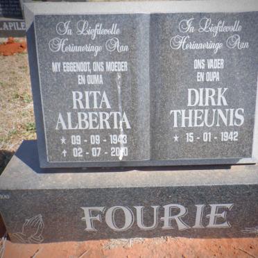 FOURIE Dirk Theunis 1942- &amp; Rita Alberta 1943-20?0