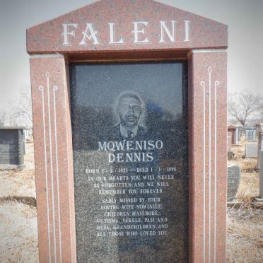 FALENI Mqweniso Dennis 1923-1996