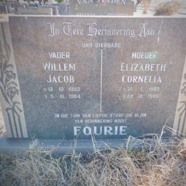 FOURIE Willem Jacob 1903-1984 &amp; Elizabeth Cornelia 1903-1995