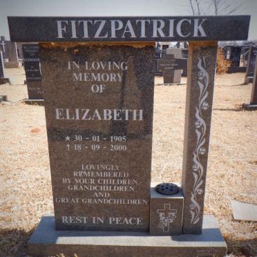 FITZPATRICK Elizabeth 1905-2000