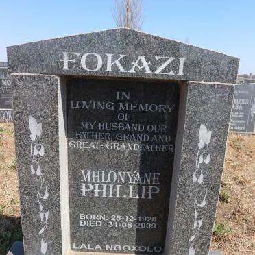 FOKAZI Mhlonyane Phillip 1928-2009