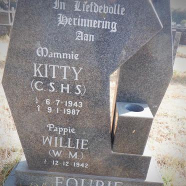 FOURIE W.M. 1942- &amp; C.S.H.S. 1943-1987