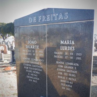 FREITAS João Duarte, de 1915-1991 &amp; Maria Lurdes 1923-2011