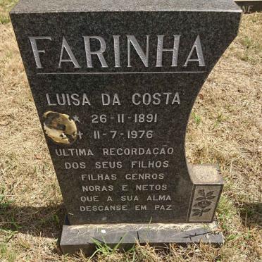 FARINHA Luisa da Costa 1891-1976