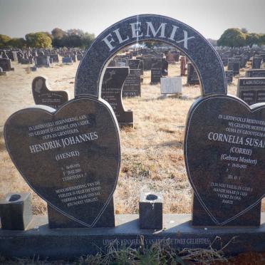 FLEMIX Hendrik Johannes 1931-2009 &amp; Cornelia Susanna MOSTERT 1933-