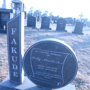 FAKUDE Pretty Mandlenkosi 1959-2003