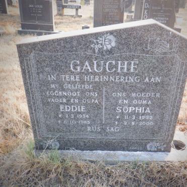 GAUCHE Eddie 1934-1985 &amp; Sophia 1932-2000