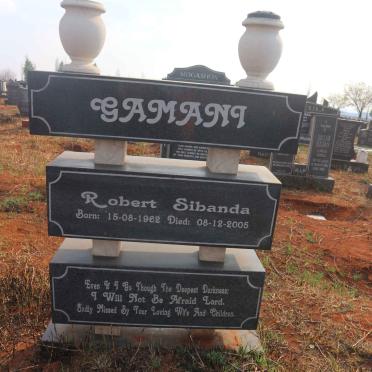 GAMANI Robert Sibanda 1962-2005 