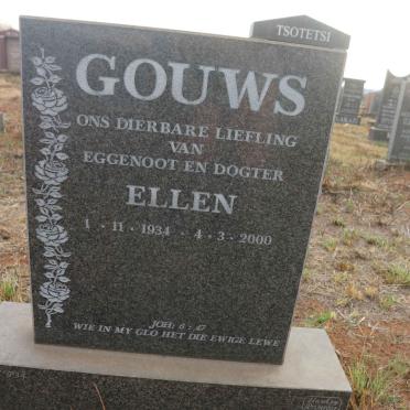 GOUWS Ellen 1934-2000 