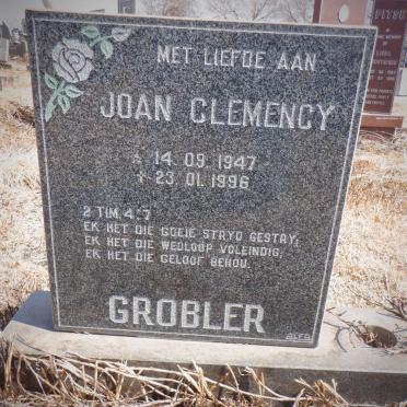 GROBLER Joan Clemency 1947-1996