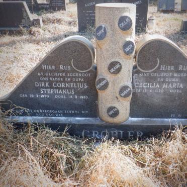 GROBLER Dirk Cornelius Stephanus 1920-1983 &amp; Cecilia Maria STEYN 1920-