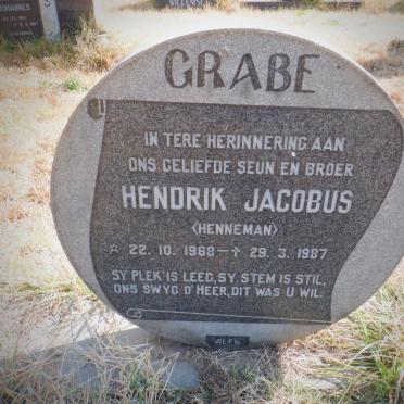 GRABE Hendrik Jacobus 1968-1987