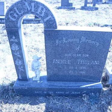 GUMBI Andile Thulani 1996-1996