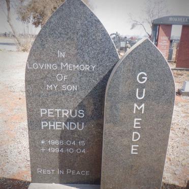 GUMEDE Petrus Phendu 1966-1994