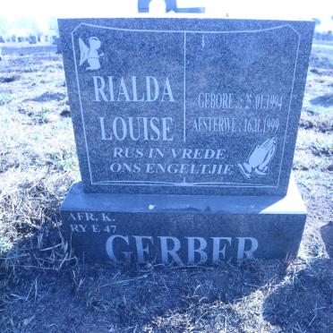 GERBER Rialda Louise 1994-1999