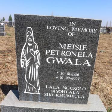 GWALA Meisie Petronella 1956-2009