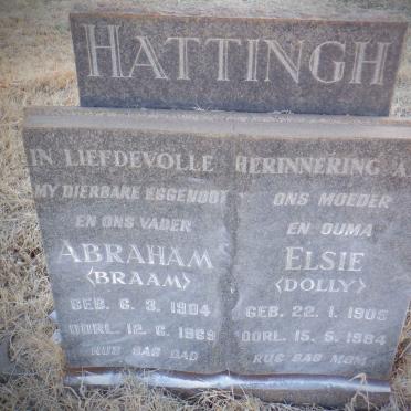 HATTINGH Abraham 1904-1969 &amp; Elsie 1905-1984