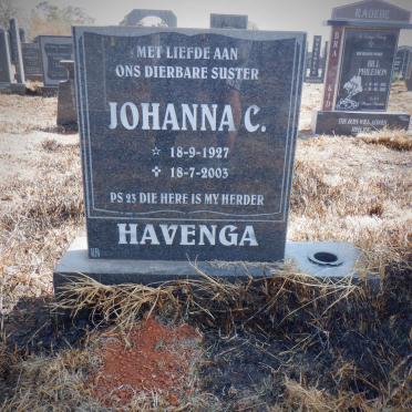 HAVENGA Johanna C. 1927-2003