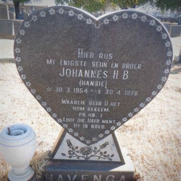 HAVENGA Johannes H.B. 1954-1978