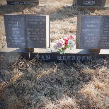 HEERDEN Henri Leon, van 1916-1983 &amp; Elizabeth Maria Margaretha 1919-1991