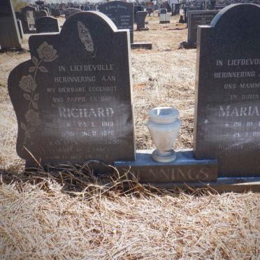 HENNINGS Richard 1913-1976 &amp; Maria E. 1912-1986