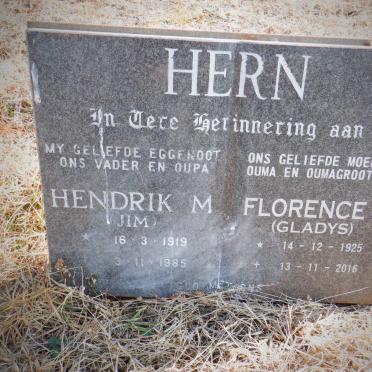 HERN Hendrik M. 1919-1985 &amp; Florence G. 1925-2016