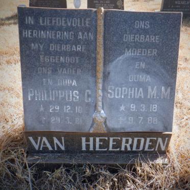 HEERDEN Philippus C., van 1910-1981 &amp; Sophia M.M. 1918-1988