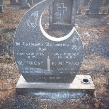 HERSELMAN W. 1937-2002 &amp; E.M. 1950-2001