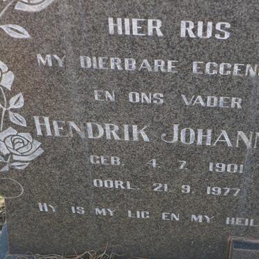 HORN Hendrik Johannes 1901-1977 &amp; Lena 1903-1984