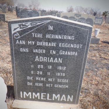 IMMELMAN Adriaan 1912-1978